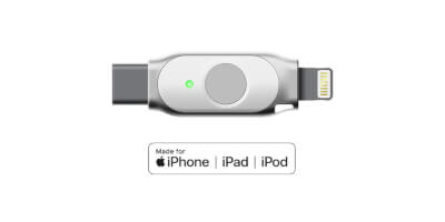 FIDO-Sicherheitsschlüssel mit Lightning-Anschluss für MFA auf iOS-Geräten iPhone und iPad