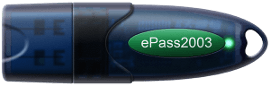 ePass2003 PKI token for secure Windows Smart Card logon using digital certificates