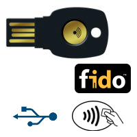 FIDO-U2F-Sicherheitsschlüssel-Dongle für sichere Anmeldung und geschützten Website-Zugriff