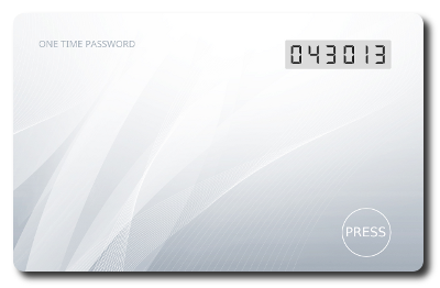 NFC-programmierbare OATH-TOTP-Einmalpasswort-Displaykarte konform mit ISO 7810 ID-1